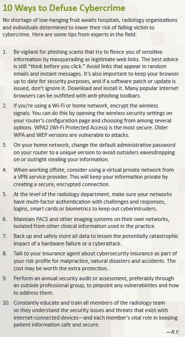 10 Ways to Defuse Cybercrime