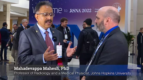 Mahadevappa Mahesh, PhD, professor of radiology and a medical physicist at the Johns Hopkins University School of Medicine, explains a new American College of Radiology (ACR) effort to ensure that lower radiation dose X-ray images under Image Wisely and As Low as Reasonable Achievable (ALARA) meet diagnostic reading standards. He spoke to Radiology Business at the Radiological Society of North America (RSNA) 2022 meeting. 