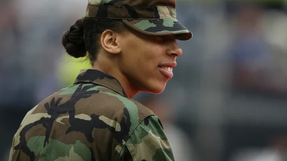 military soldier female woman uniform