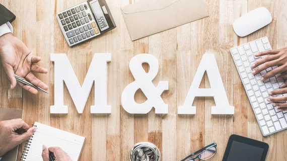 Healthcare M&A, mergers and acquisitions business deal.